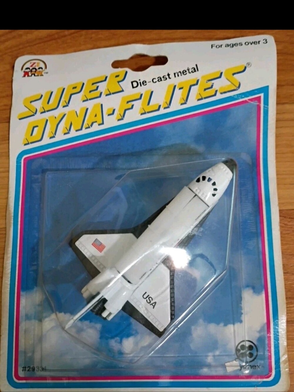1993 Super Dyna Flites Die Cast Metal USA Nasa Space Craft Plane #29331